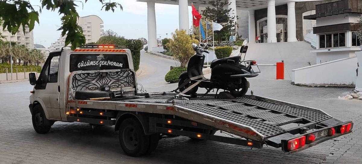 Lara ve Kundu bölgesinde acil motosiklet çekici, Acar Oto Çekici